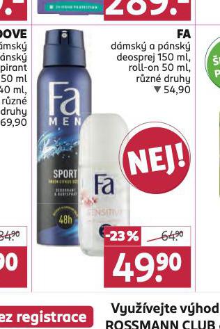 FA DEOSPREJ, ROLL-ON