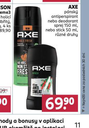 AXE ANTIPERSPIRANT, DEODORANT, STICK