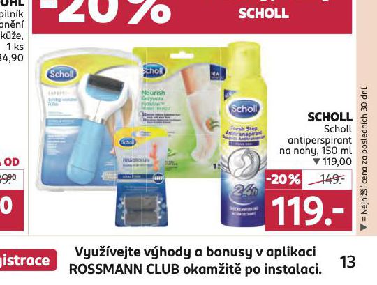 SCHOLL ANTIPERSPIRANT NA NOHY