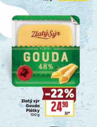 ZLAT SR GOUDA PLTKY