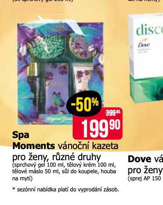 SPA MOMENTS VNON KAZETA PRO ENY