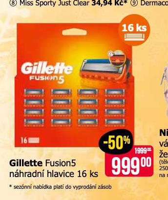 GILLETTE FUSION 5 NHRADN HLAVICE