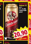 PIVO GAMBRINUS PATRON 12