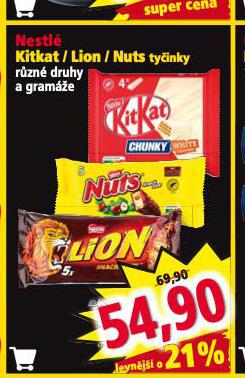 NESTL KITKAT / LION / NUTS TYINKY