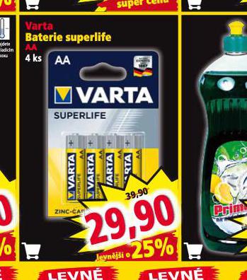 VARTA BATERIE SUPERLIFE