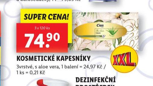 CIEN KOSMETICK KAPESNKY