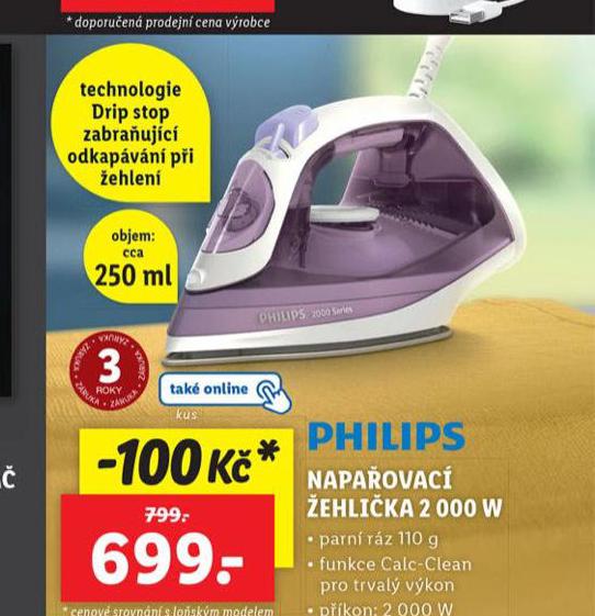 PHILIPS NAPAOVAC EHLIKA 2000 W