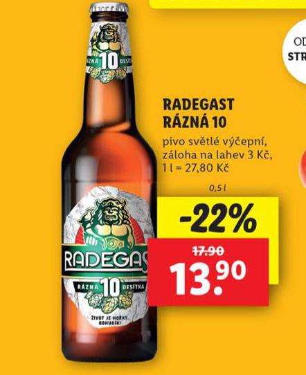 PIVO RADEGAST RZN 10