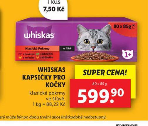 WHISKAS KAPSIKY PRO KOKY