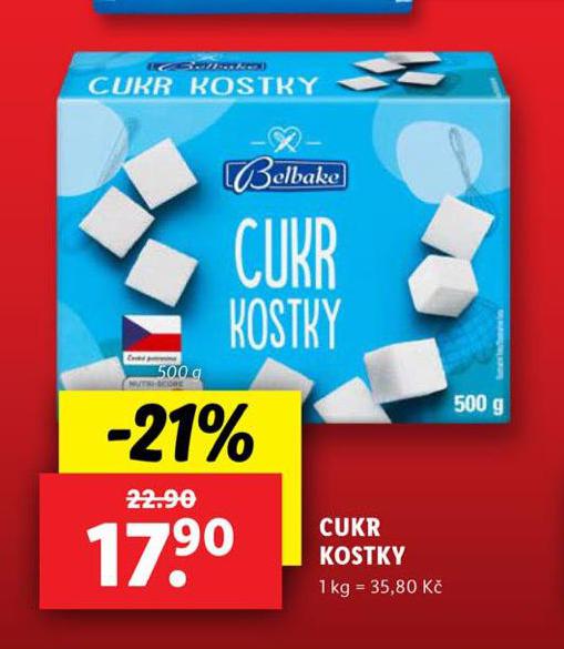 cukr kostky