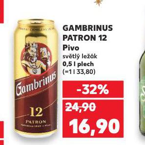 PIVO GAMBRINUS PATRON 12