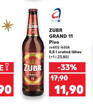 PIVO ZUBR GRAND 11