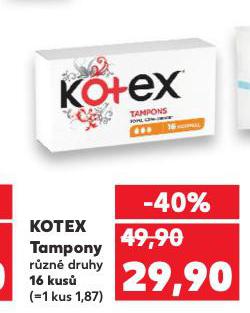 KOTEX TAMPONY