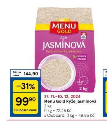 MENU GOLD RݎE JASMNOV