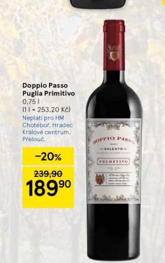 DOPPIO PASSO PUGLIA PRIMITIVO