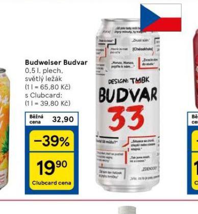 PIVO BUDWEISER BUDVAR