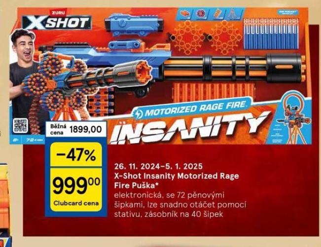 X-SHOT INSANITY MOTORIZED RAGE FIRE PUKA