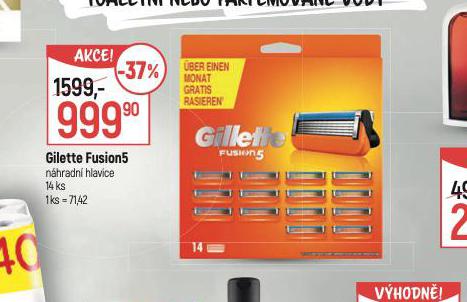 GILLETTE FUSION5 NHRADN HLAVICE