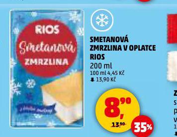 SMETANOV ZMRZLINA V OPLATCE RIOS