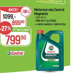 MOTOROV OLEJ CASTROL 10W-40