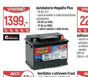 AUTOBATERIE MEGALITE PLUS 72 Ah