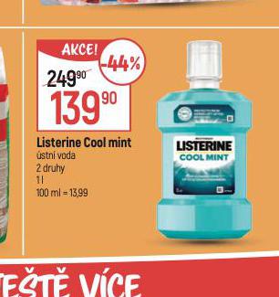 LISTERINE COOL MINT STN VODA