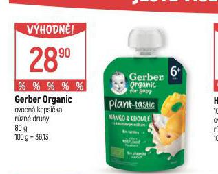 GERBER ORGANIC OVOCN KAPSIKA