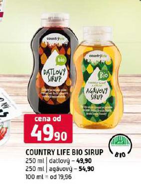 COUNTRY LIFE BIO DATLOV SIRUP