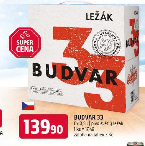 PIVO BUDVAR 33