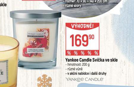 YANKEE CANDLE SVKA VE SKLE