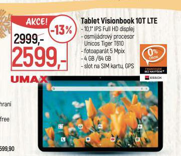 TABLET VISIONBOOK 10T LTE