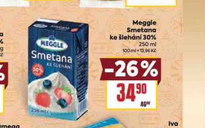 MEGGLE SMETANA KE LEHN 30%