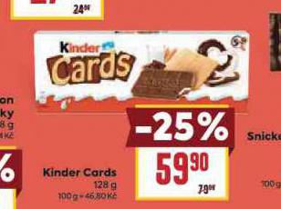 KINDER CARDS