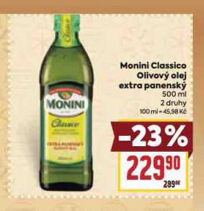 MONINI CLASSICO OLIVOV OLEJ EXTRA PANENSK