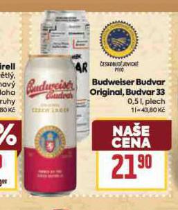 PIVO BUDVAR 33