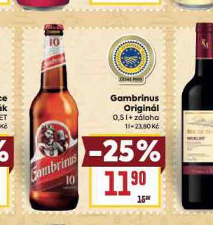 PIVO GAMBRINUS ORIGINL