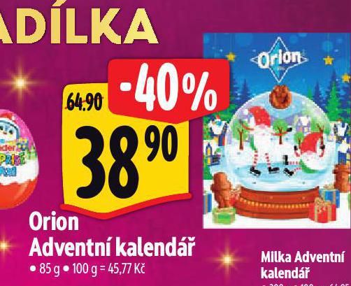 ORION ADVENTN KALEND