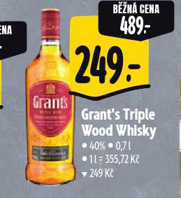 GRANT'S TRIPLE WOOD WHISKY