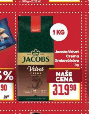 JACOBS VELVET CREMA ZRNKOV KVA