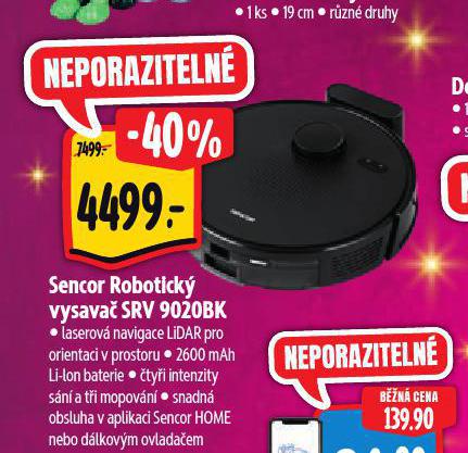 SENCOR ROBOTICK VYSAVA