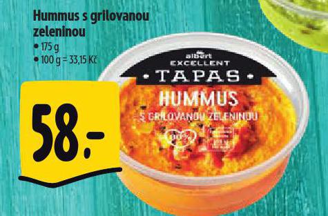 HUMMUS S GRILOVANOU ZELENINOU