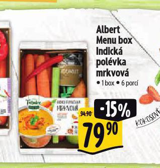 MENU BOX INDICK MRKVOV POLVKA