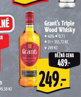 GRANT'S TRIPLE WOOD WHISKY