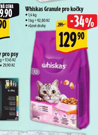 WHISKAS GRANULE PRO KOKY