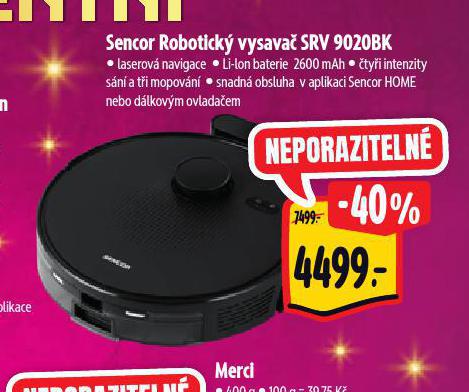 SENCOR ROBOTICK VYSAVA