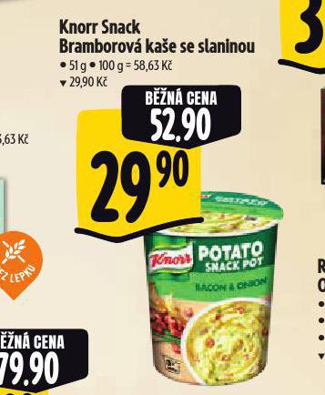 KNORR SNACK BRAMBOROV KAE SE SLANINOU