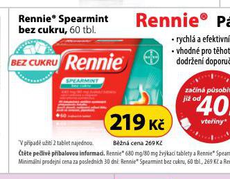 RENNIE SPEARMINT BEZ CUKRU