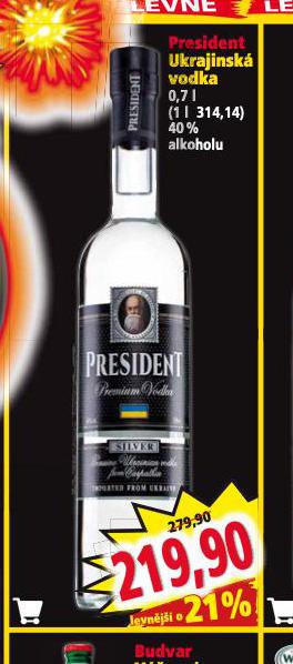 PRESIDENT UKRAJINSK VODKA