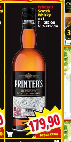 PRINTERS SCOTCH WHISKY