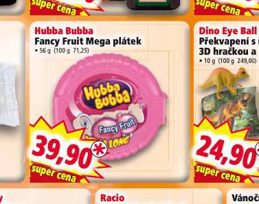 HUBBA BUBBA FANCY FRUIT MEGA PLTEK